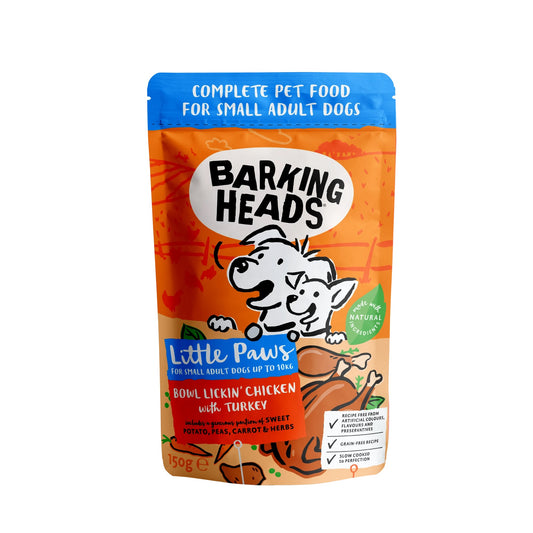 Barking Heads, Little Paws, Bowl Lickin’ Chicken Pouch