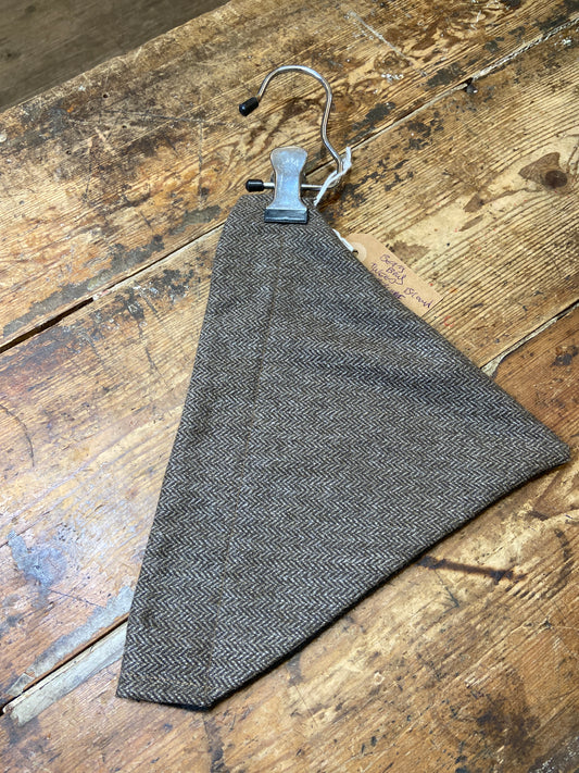 Berts Bows, Neckerchief, Tweed, Brown