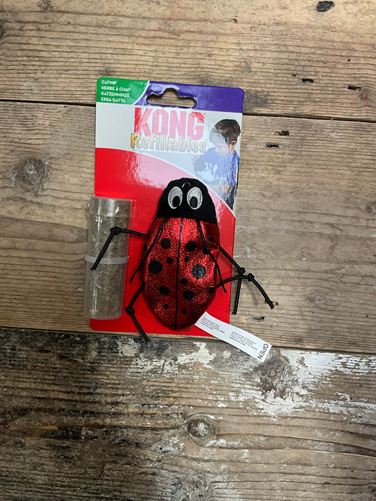 KONG, Refillables Catnip Cat Toy, Ladybug