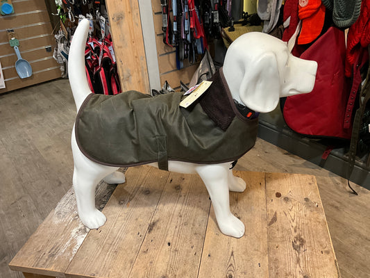 Earthbound, Premium Wax Dog Coat, Green