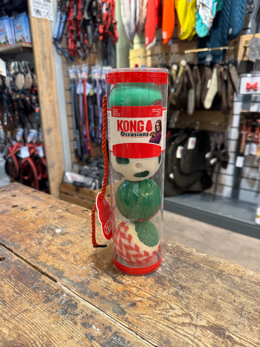 Kong Occasions, Squeak Ball, Christmas Tube