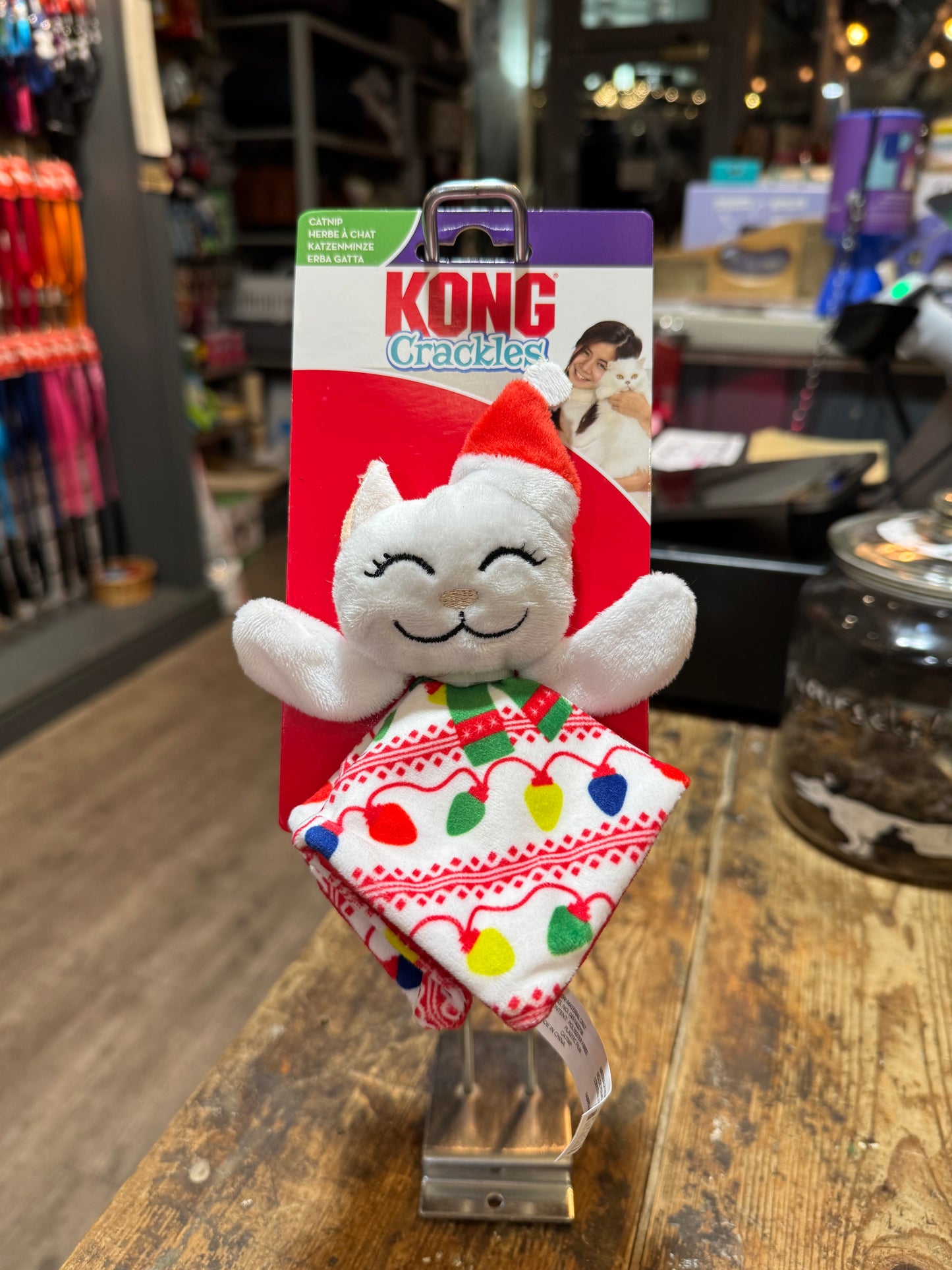 Kong, Crackles, Holiday Santa Kitty