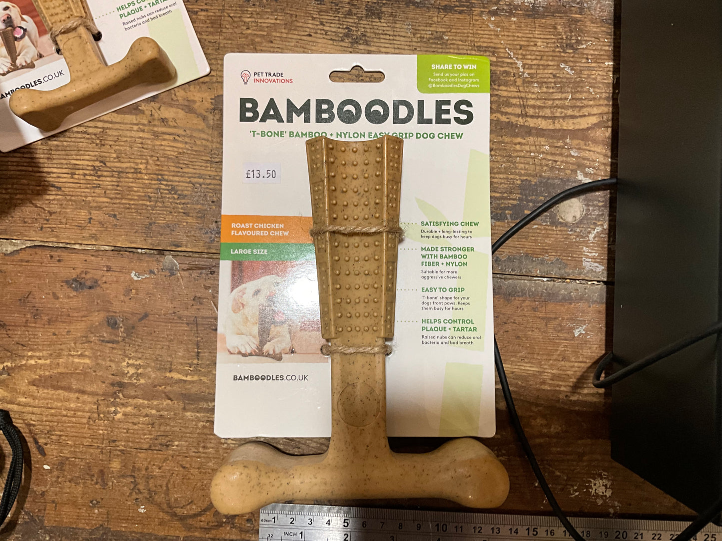 Bamboodles T-Bone Bamboo Dog Chew