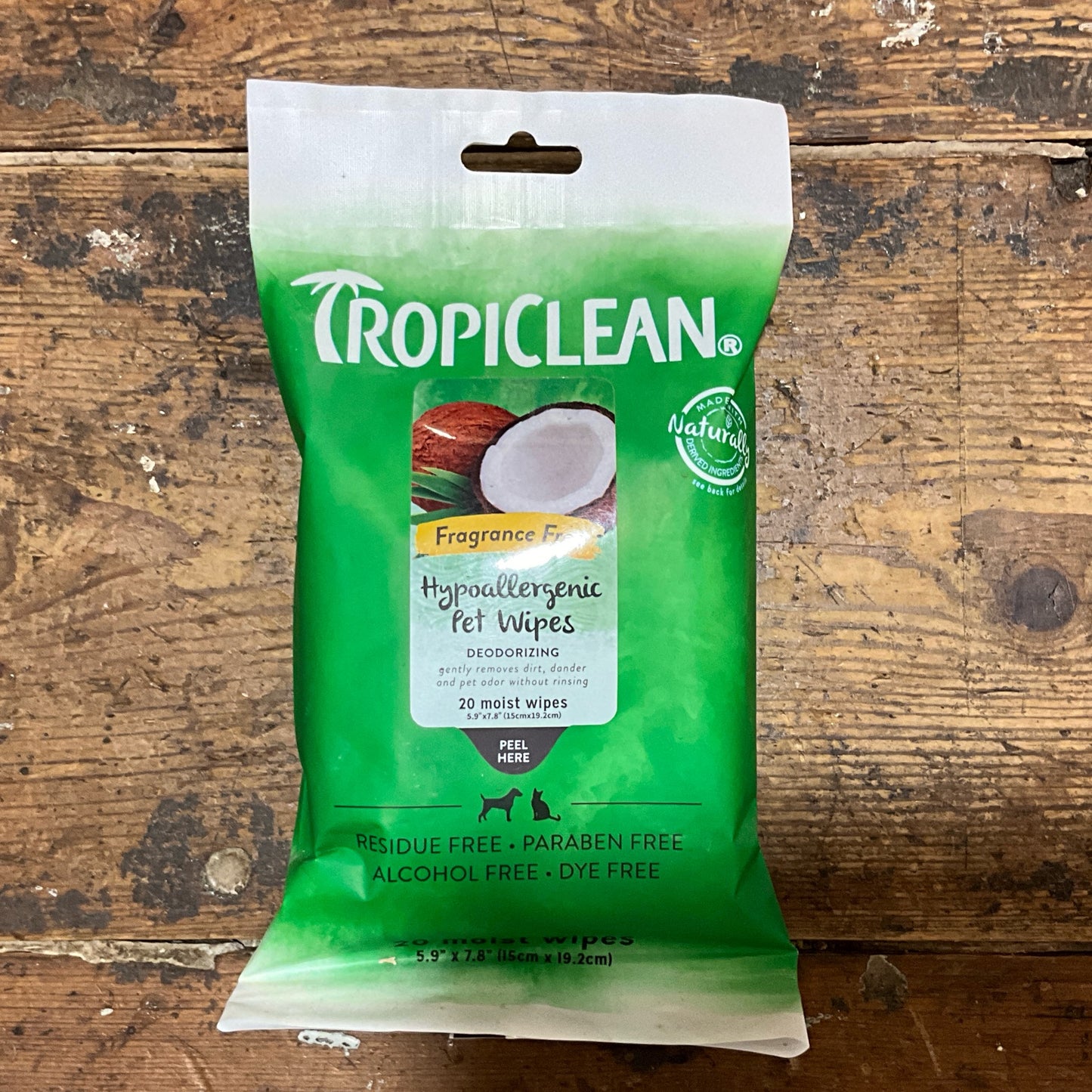 Tropiclean, Hypoallergenic Pet Wipes